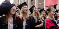 Estudantes durante colação de grau em Harvard  Foto: ANSA / Ansa - Brasil