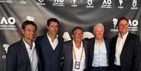  Foto: da esq. para dir. - Eduardo Frick, André Sá, Alexandre Farias, Craig Tiley e Rafael Westrupp / ( / Esporte News Mundo