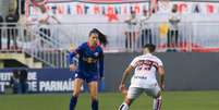 Thayslane Gomes, jogadora das Bragantinas.   Foto: Fernando Roberto: Red Bull Bragantino / Esporte News Mundo