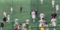 Um vídeo que circula nas redes sociais mostra o momento da pancadaria  Foto: Reprodução/daniel_lian/X