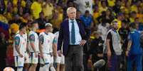 O técnico italiano Carlo Ancelotti busca a primeira vitória sob o comando do Brasil  Foto: Eurasia Sport Images / Alamy Stock Photo