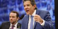 Segundo Haddad, medidas do governo vão ajudar a criar ambiente econômico para fazer cair taxa de juros  Foto: Wilton Junior/Estadão / Estadão