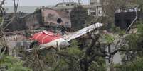 Destroços de avião da Air India em Ahmedabad  Foto: ANSA / Ansa - Brasil
