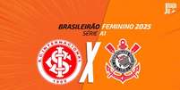 Foto: Arte / Jogada10 - Legenda: Corinthians e Internacional se enfrentam, neste domingo (15), no estádio Passo D'Areia, em Porto Alegre, pela 14ª rodada do Campeonato Brasileiro Feminino / Jogada10