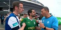 Torcedor do Porto invade link do sportv  Foto: Reprodução/Sportv