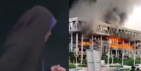 VÍDEO: Jornalista foge ao vivo após bombardeio atingir TV no Irã; estúdio foi tomado por fumaça  Foto: Reprodução/ Instagram / Contigo