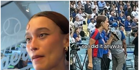 Cantora descumpre regra e canta hino dos EUA em espanhol em protesto  Foto: Reprodução/Instagram/@babynezza