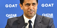 Nasser Al-Khelaïfi é o presidente do PSG e comentou sobre a relação entre Neymar e Mbappé (Foto: Reprodução/'X' PSG) Foto: Nasser Al-Khelaïfi é o presidente do PSG e comentou sobre a relação entre Neymar e Mbappé ( Reprodução/'X' PSG) / Gávea News