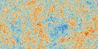 A radiação cósmica de fundo é um instantâneo da "luz" mais antiga do nosso Cosmos, impressa no céu quando o Universo tinha apenas 380 mil anos de idade. ESA/Planck Collaboration, CC BY Foto: The Conversation