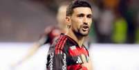 Arrascaeta comemora gol pelo Flamengo  Foto: Arrascaeta comemora gol pelo Flamengo ( Divulgação/ CRF) / Gávea News
