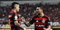 Arrascaeta comemora gol do Flamengo contra o Esperance Tunis  Foto: Photo Agency / Getty Images