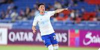 Hwang Seokho (Ulsan HD) durante jogo contra o Yokohama Marinos, no dia 02.10.2024 Foto: Aflo Co. Ltd. / Alamy Stock Photo