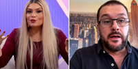 Adryana Ribeiro e Albert Bressan participaram do Sala de TV desta quarta-feira, 18  Foto: Reprodução/Youtube
