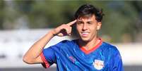 Davi Gomes, jogador do time sub-20 do Red Bull Bragantino. Foto: Fernando Roberto/Red Bull Bragantino / Esporte News Mundo