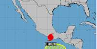 Furacão Erick de categoria 3 atinge o México com ventos de mais de 200 km/h  Foto: Reprodução/NHC