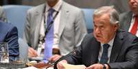 António Guterres durante sessão do Conselho de Segurança da ONU  Foto: ANSA / Ansa - Brasil