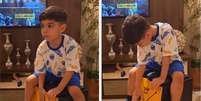 Léo, filho de Marília Mendonça, foi filmado pela avó tocando música da mãe no cajón  Foto: Reprodução/Instagram