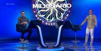 Luciano Huck reage a inteligência de participante em 'Quem Quer Ser um Milionário?' Foto: Reprodução/TV Globo