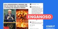 Não houve declaração explícita de apoio ao governo iraniano, diferente do que a postagem no Instagram acusa. Foto: Reprodução/Instagram / Estadão