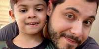 Leo, filho de Murilo Huff e Marília Mendonça, tem diabetes tipo 1  Foto: Reprodução/murilohuff/Instagram