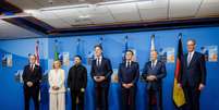 Encontro do E5 com Rutte e Zelensky nesta quarta  Foto: ANSA / Ansa - Brasil