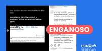Postagem distorce artigos para desinformar sobre vacina contra gripe  Foto: Reprodu&ccedil;&atilde;o/Instagram / Estad&atilde;o