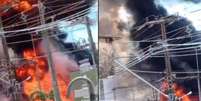 Subestação de energia Universidade Federal do CE explode após pegar fogo  Foto: Reprodução/foiojulio/X