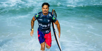 Ítalo Ferreira venceu pela primeira vez em Saquarema em 2024  Foto: Thiago Diz/ WSL