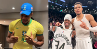 Astro da NBA, Gianni Antetokounmpo ganha presente de Vini Jr. e viraliza por motivo inusitado  Foto: Reprodução/Instagram/@giannis_an34