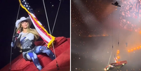 Beyoncé interrompe show nos EUA após problema técnico deixá-la pendurada em carro  Foto: Reprodução/Tik Tok