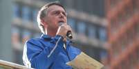 Jair Bolsonaro (PL) em ato na Avenida Paulista, em S&atilde;o Paulo, neste domingo, 29  Foto: FELIPE RAU/ESTAD&Atilde;O CONTE&Uacute;DO