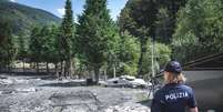 Bardonecchia sofreu com enxurradas provocadas pela inundação de um rio  Foto: ANSA / Ansa - Brasil