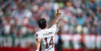 Germán Cano, do Fluminense, celebra gol contra a Inter de Milão no Mundial  Foto: Marcelo Gonçalves/Fluminense F.C.