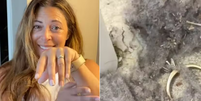 Mulher viralizou ao reencontrar anel após vinte anos  Foto: Reprodução/ TikTok/ @danapopham