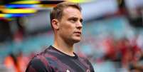 Manuel Neuer no aquecimento antes do jogo contra o Flamengo   Foto: Getty Images