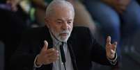 O presidente da Republica Luiz Inácio Lula da Silva durante o lançamento do Plano Safra 2025/26 da agricultura familiar realizado na manha desta segunda-feira 30 no Palácio do Planalto em Brasília  Foto: Wilton Junior/ Estadão / Estadão
