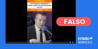 Vídeo usa IA para manipular voz de Celso Russomanno e anunciar falso reembolso automático a vítimas de golpes por anúncios falsos  Foto: Reprodução/Facebook / Estadão