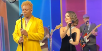 Liniker e Sandy Foto: @sandyoficial/Instagram/Reprodução / Elas no Tapete Vermelho