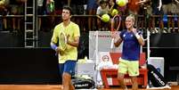 Rafael Matos de azul e Melo de amarelo   Foto: Fotojump / Esporte News Mundo
