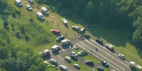 Avião de pequeno porte cai em Nova Jersey e deixa feridos  Foto: Reprodução/CBS News