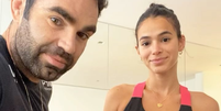 Bruna Marquezine e o personal trainer, Chico Salgado  Foto: Reprodução/Instagram/@chico_salgado