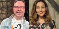 Felipeh Campos e Sonia Abrão trabalharam juntos por 8 anos, agora vão rivalizar no Ibope  Foto: Reproduções