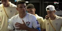 Thiago Silva fez discurso forte antes de jogo contra a Inter de Mil&atilde;o  Foto: Reprodu&ccedil;&atilde;o/ FluTV