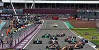 Largada do GP da Inglaterra em 2024 Foto: F1