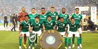 Palmeiras antes da partida contra o Chelsea, pela Copa do Mundo de Clubes  Foto: Cesar Greco/Palmeiras