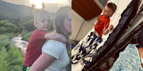 Fotógrafa e o filho são atingidos por raio Foto: Reprodução/Facebook