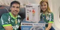 Abel Ferreira de Leila com o Mundial  Foto: Reprodução