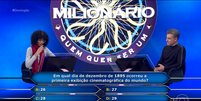 'Quem Quer ser um Milionário?' deste domingo, 6 Foto: Reprodução/Globo