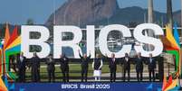 Lula recebe líderes do Brics para foto oficial nos jardins do MAM, no Rio.  Foto: Pedro Kirilos/Estadão / Estadão