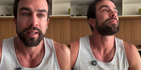 Erasmo Viana durante relato sobre vícios em publicação nas redes sociais  Foto: Instagram/@erasmo / Reprodução